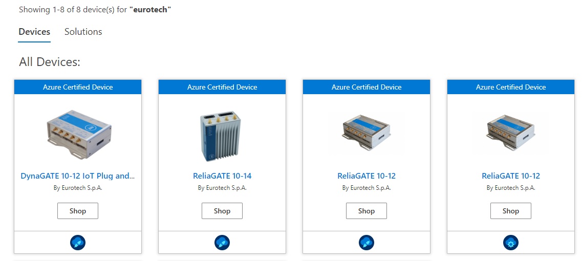 Microsoft Azure Partner Device Catalog